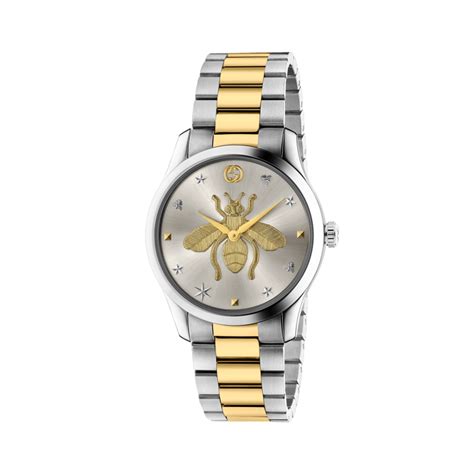 two tone gucci watch|gucci g timeless bee watch.